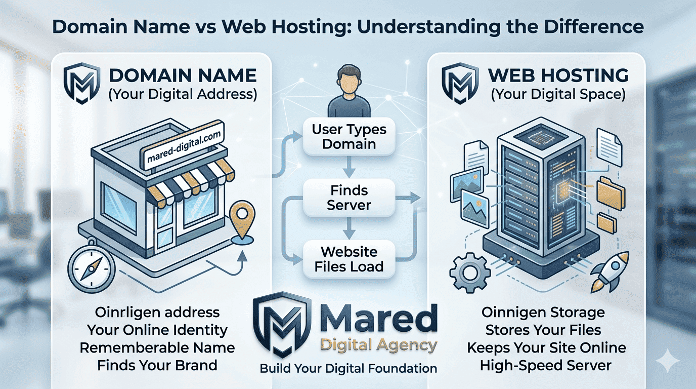 Domain vs Hosting: What Is the Difference?